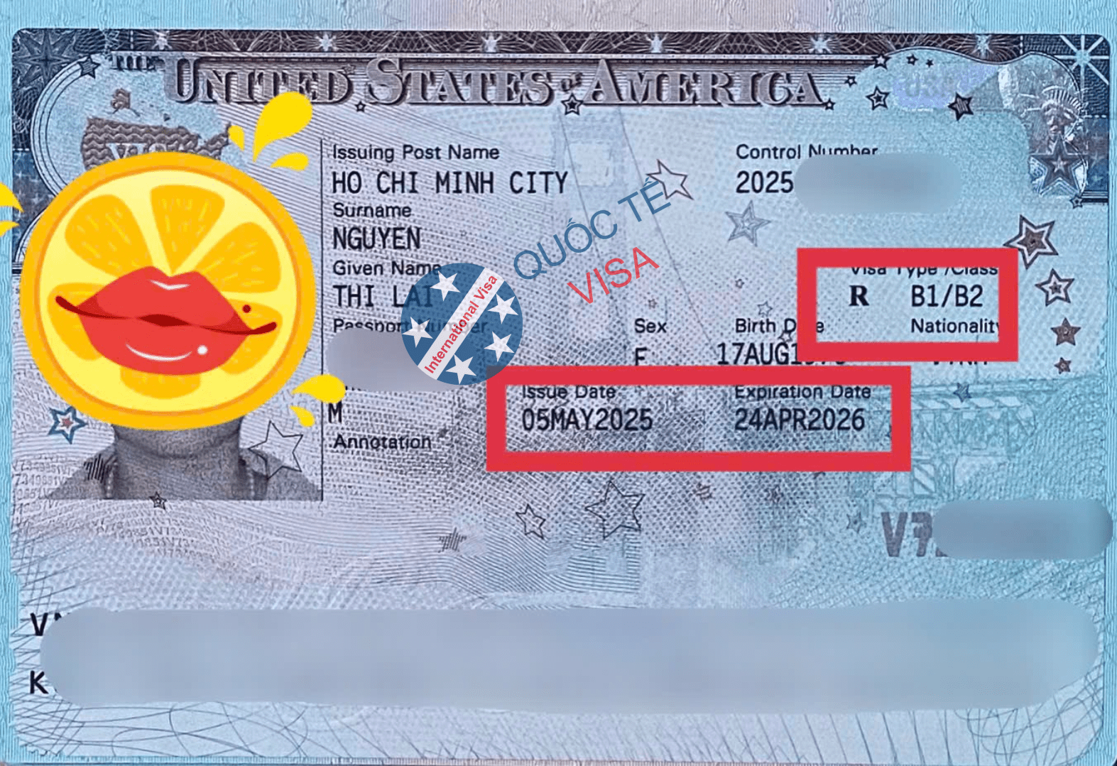 Võ Duy Phong / Visa Du Học