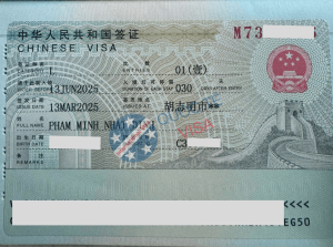 Dinh Pham Minh Nhat / Visa Du LỊch Trung Quoc